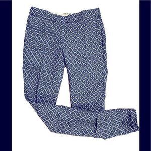 Dalia Collection Cropped Pant -2 blue multi,